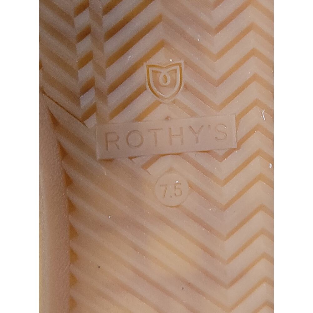 Rothy's White Canvas Lace-Up Sneakers with Tan Gum Sole - Picture 10 of 10